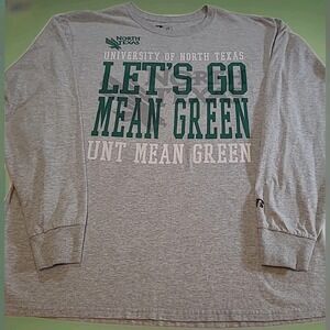 Russell Athletic Long Sleeve T Shirt Univ. Of North Texas Mean Green‎ Mens...